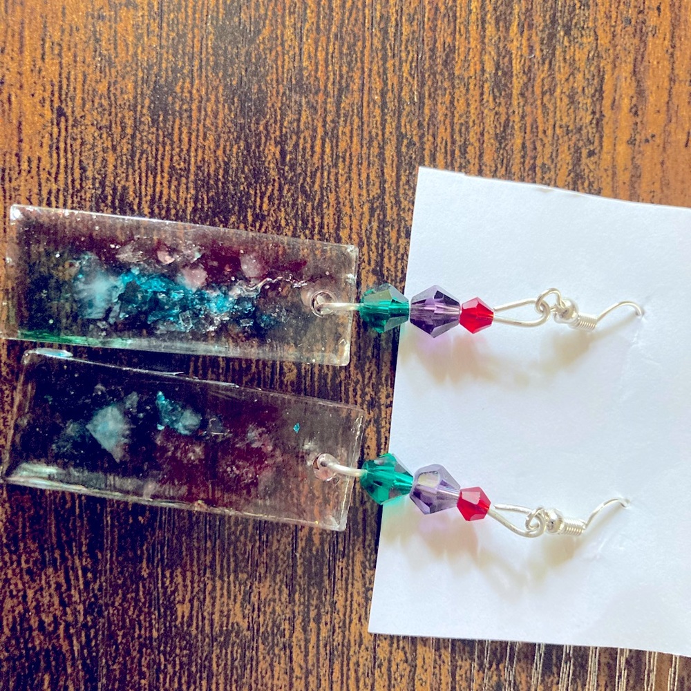Quartz Dangle earrings